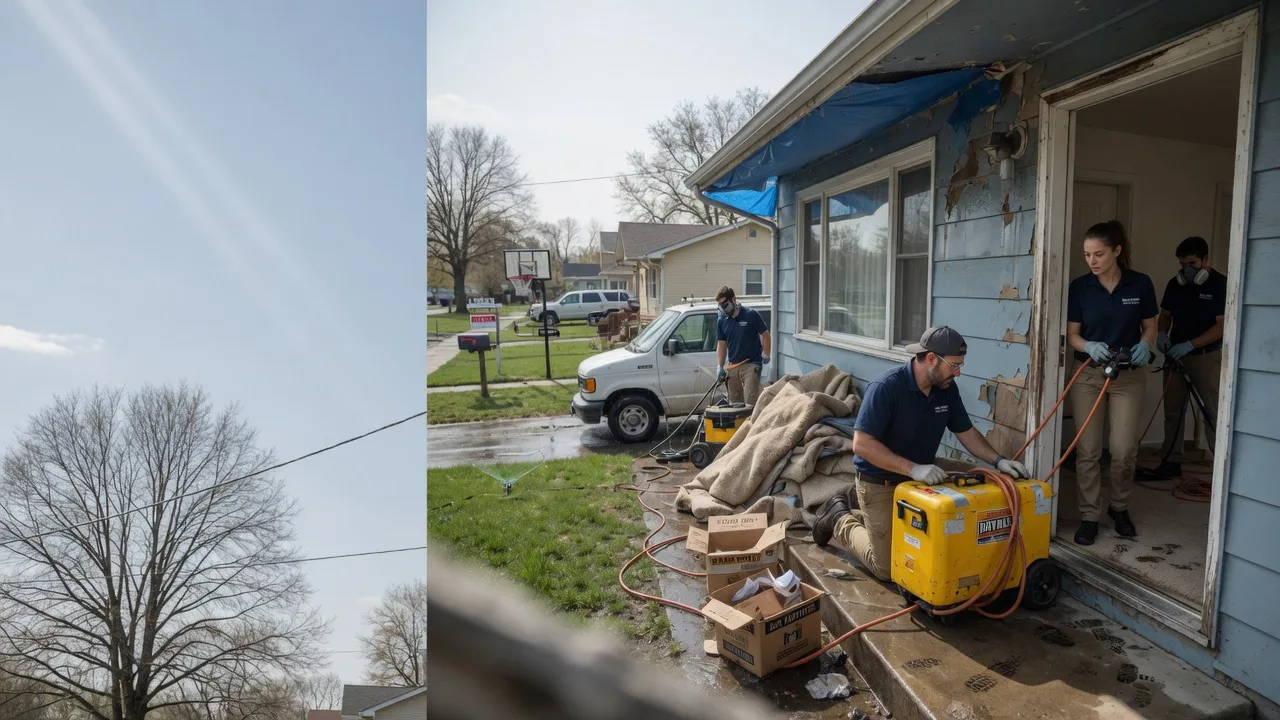 Basement Flood Cleanup in Quinlan, TX near me